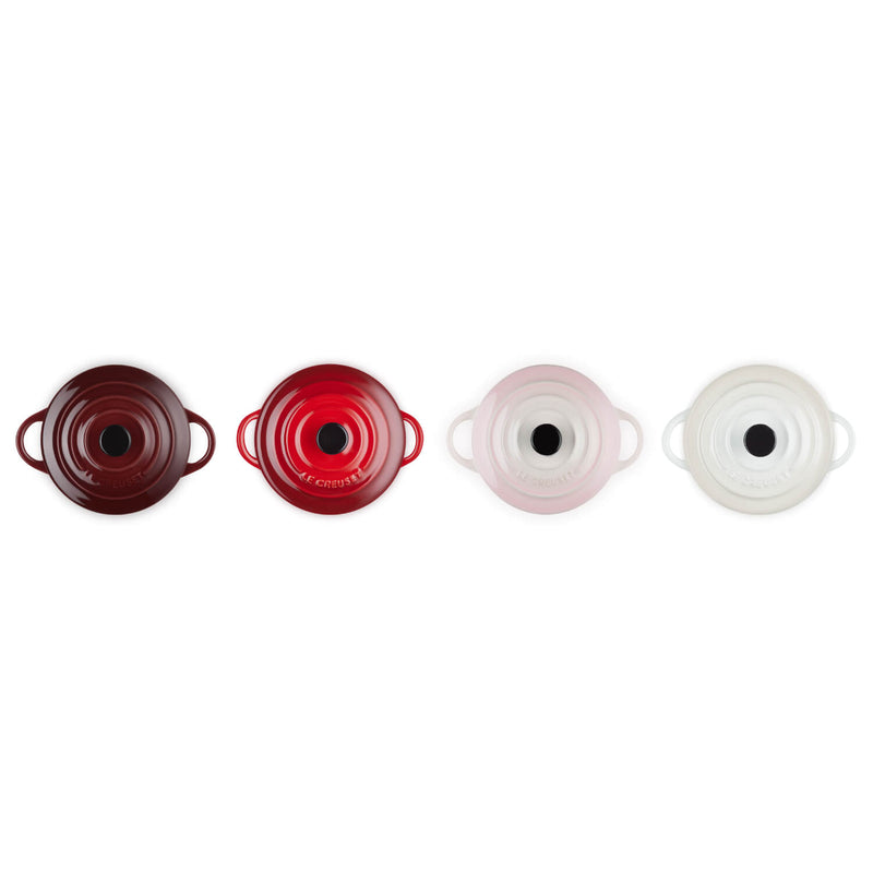 Le Creuset Stoneware Petits Fours Set of 4 Petite Round Casseroles
