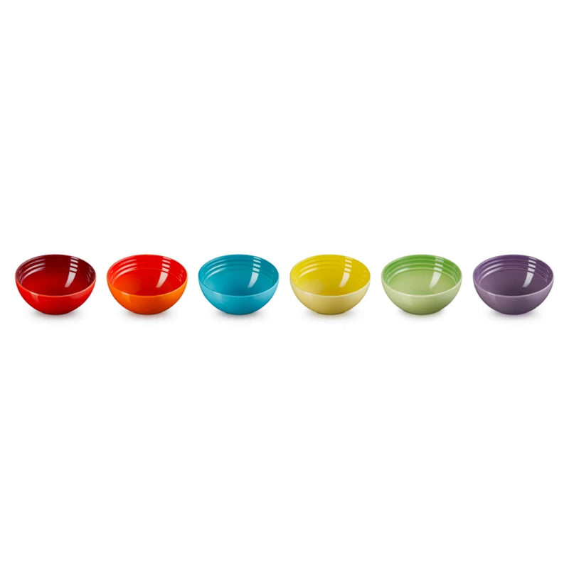 Le Creuset Stoneware Rainbow Pinch Pots - Set of 6