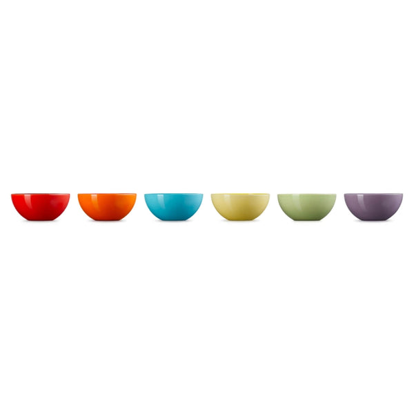 Le Creuset Stoneware Rainbow Pinch Pots - Set of 6