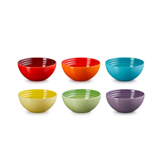 Le Creuset Stoneware Rainbow Pinch Pots - Set of 6