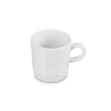 Le Creuset Holly Stoneware Cappuccino Mug - White