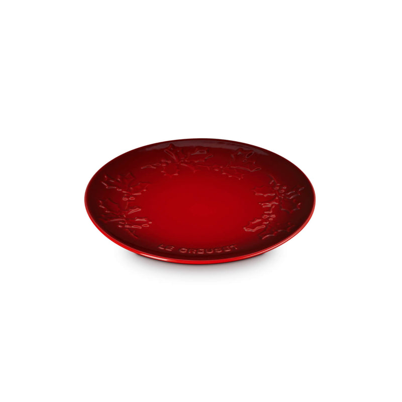Le Creuset Stoneware Holly 19cm Plate - Cerise