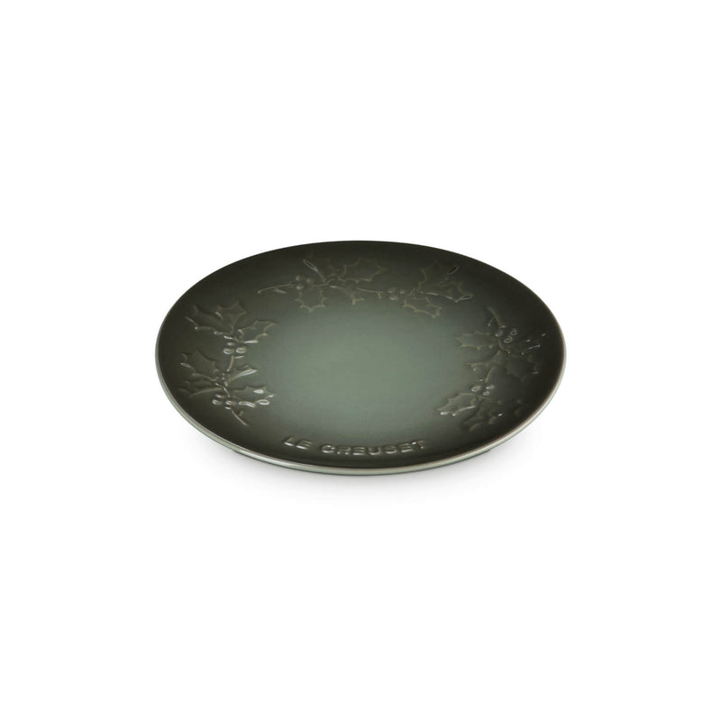 Le Creuset Stoneware Holly 19cm Plate - Thyme