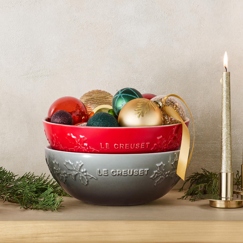 Le Creuset Stoneware Holly 25cm Serving Bowl - Thyme