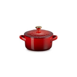 Le Creuset Stoneware Holly Petite Round Casserole - Cerise