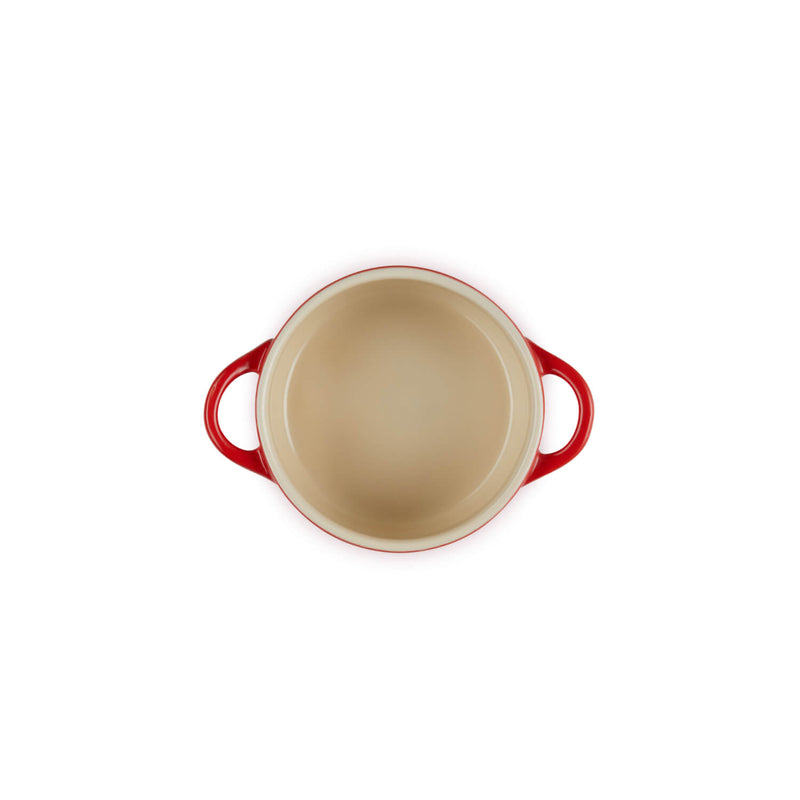 Le Creuset Stoneware Holly Petite Round Casserole - Cerise