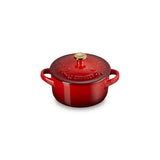 Le Creuset Stoneware Holly Petite Round Casserole - Cerise