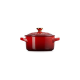 Le Creuset Stoneware Holly Petite Round Casserole - Cerise