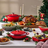 Le Creuset Stoneware Holly Petite Round Casserole - Thyme