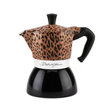 Bialetti X Dolce & Gabbana Leopardo 4-Cup Moka Induction Italian Coffee Pot