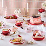 Le Creuset Stoneware 23cm Heart Plate - Peche