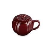 Le Creuset Halloween Stoneware 400ml Pumpkin Mug with Lid - Garnet