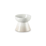 Le Creuset Stoneware 380ml Footed Raised Pet Bowl - Meringue