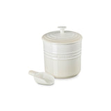 Le Creuset Stoneware 2.3L Pet Food Storage Jar with Scoop - Meringue