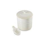 Le Creuset Stoneware 2.3L Pet Food Storage Jar with Scoop - Meringue