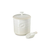 Le Creuset Stoneware 2.3L Pet Food Storage Jar with Scoop - Meringue
