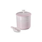 Le Creuset Stoneware 2.3L Pet Food Storage Jar with Scoop - Shell Pink
