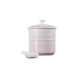Le Creuset Stoneware 2.3L Pet Food Storage Jar with Scoop - Shell Pink