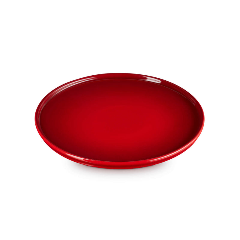 Le Creuset Stoneware 30cm Footed Cake Stand - Cerise