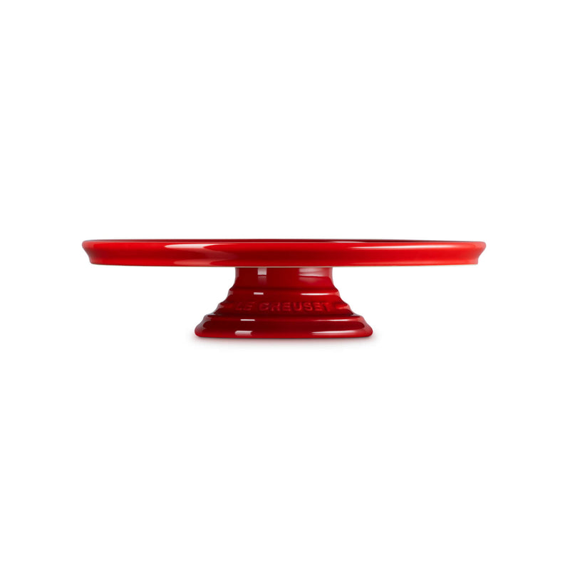 Le Creuset Stoneware 30cm Footed Cake Stand - Cerise
