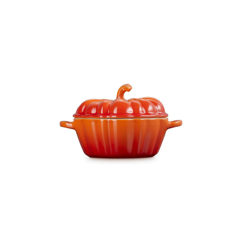 Le Creuset Halloween Stoneware Pumpkin Petite Casserole - Volcanic