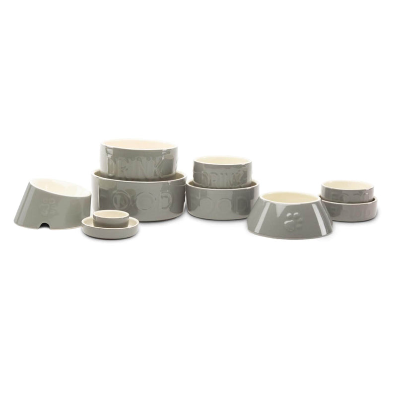 Scruffs Classic 20cm Stoneware Pet Water Bowl - Grey