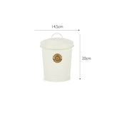 Scruffs 2 Litre Steel Pet Food Storage Cantina with Lid - Cream