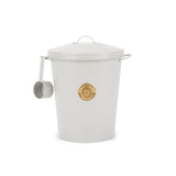 Scruffs 7 Litre Steel Pet Food Storage Cantina & Scoop - Light Grey