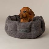 Scruffs Boucle 45cm Round Cat Bed - Slate Grey