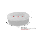 Scruffs Ellen 55cm Donut Bed - Light Grey