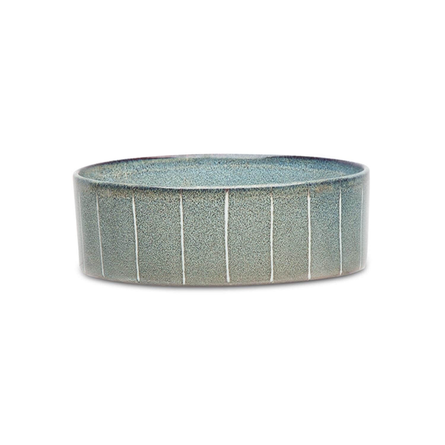 Buy Scruffs | Reactive Glaze 15cm Food Pet Bowl - Pinstripe Graphite ...