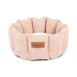Scruffs Boucle 45cm Round Cat Bed - Blush Pink