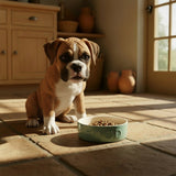 Scruffs Classic 15cm Stoneware Pet Food Bowl - Sage Green