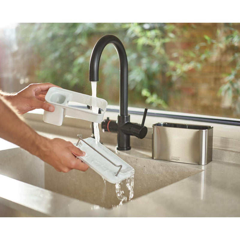 Joseph Joseph Surface Stainless Steel Sink Tidy - Light Stone