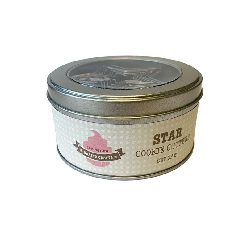 Eddingtons 8-Piece Star Cookie Cutter Tin