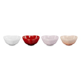 Le Creuset Stoneware Set of 4 Mini Heart Bowls