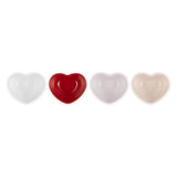 Le Creuset Stoneware Set of 4 Mini Heart Bowls