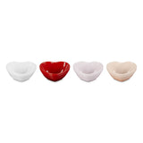 Le Creuset Stoneware Set of 4 Mini Heart Bowls