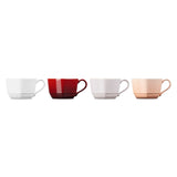 Le Creuset Stoneware Set of 4 220ml Mini Heart Mugs
