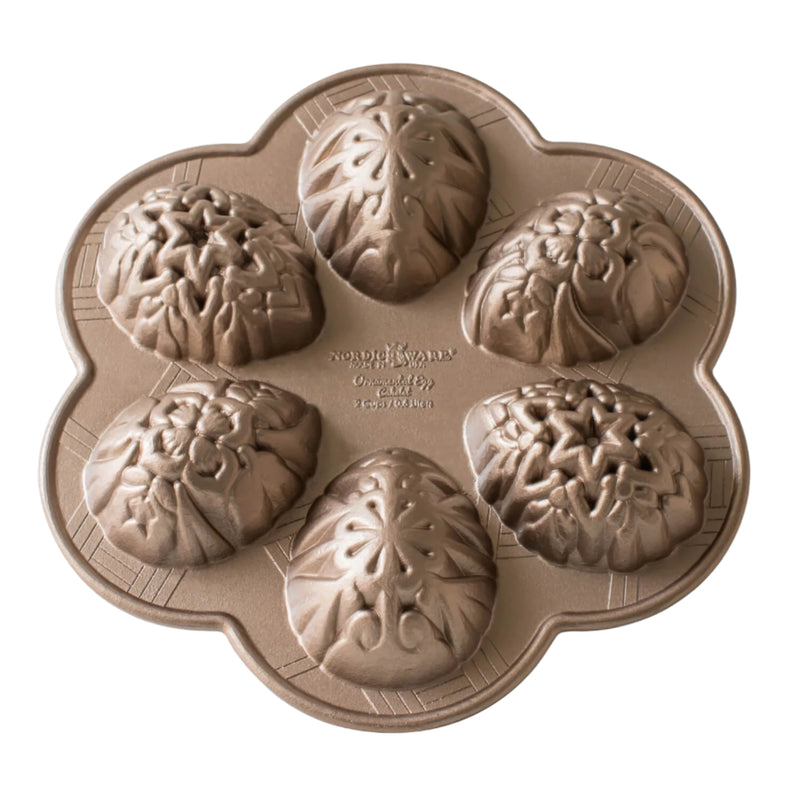 Nordic Ware Ornamental Egg Cakelet Pan - Toffee