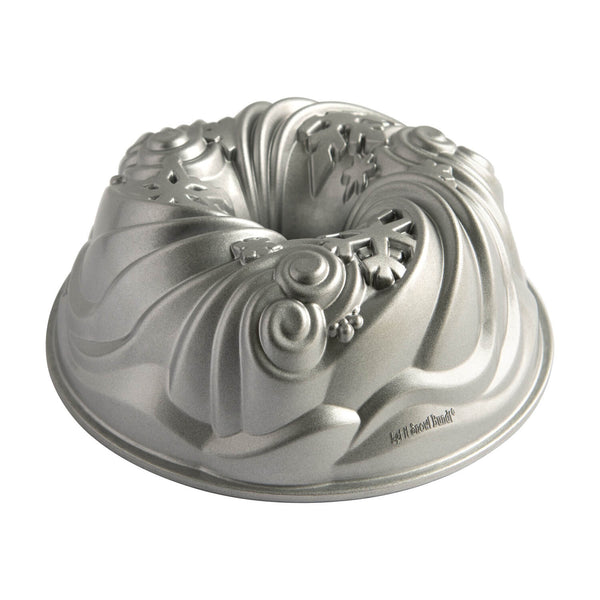 Nordic Ware Let It Snow Bundt Pan - Silver