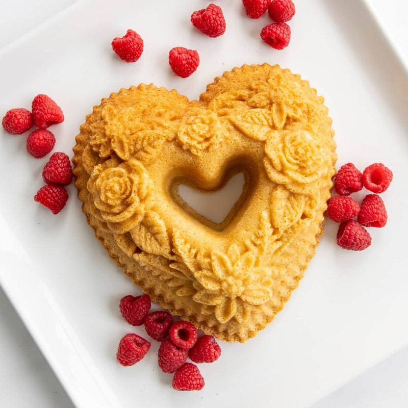 Nordic Ware Floral Heart Bundt Pan