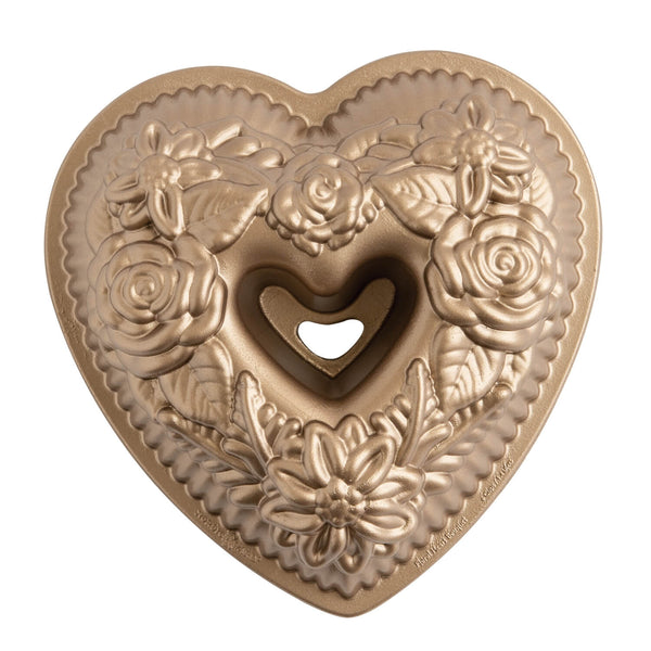 Nordic Ware Floral Heart Bundt Pan