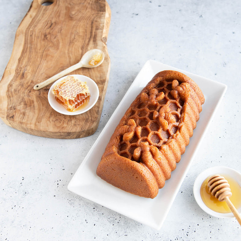 Nordic Ware 6-Cup Honey Hive Loaf Pan - Toffee