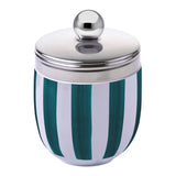 Bia International Porcelain Egg Coddler - Green Stripe