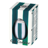 Bia International Porcelain Egg Coddler - Green Stripe