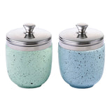 Bia International Set of 2 Porcelain Egg Coddlers - Eggshell