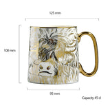 Bia International Porcelain 450ml Animal Mug - Highland Cow