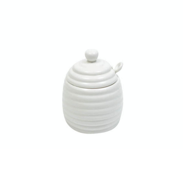 Maxwell & Williams White Basics Honey Pot With Spoon