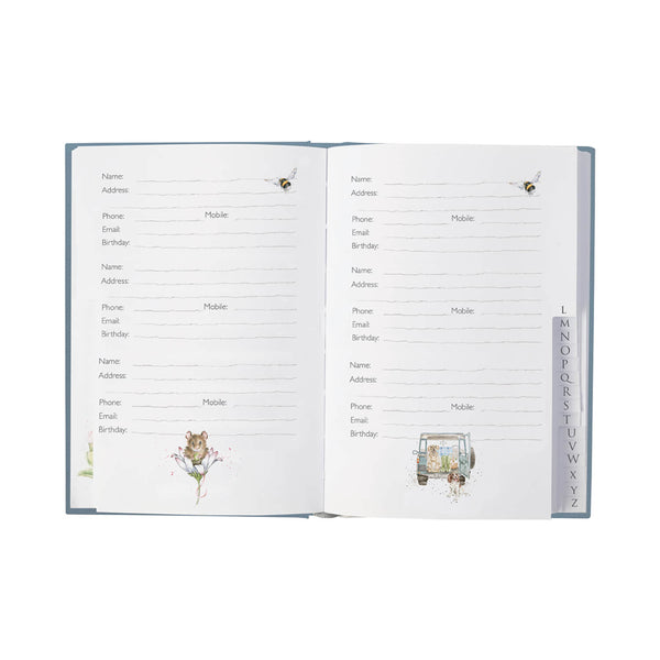 Wrendale Designs by Hannah Dale Address Book - The Highlander - Cow